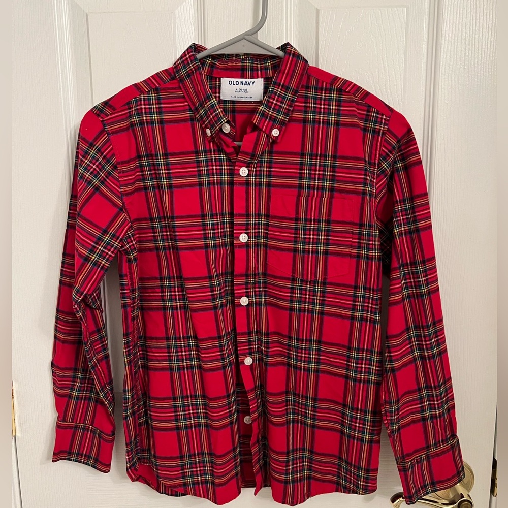 Old Navy plaid dress shirt